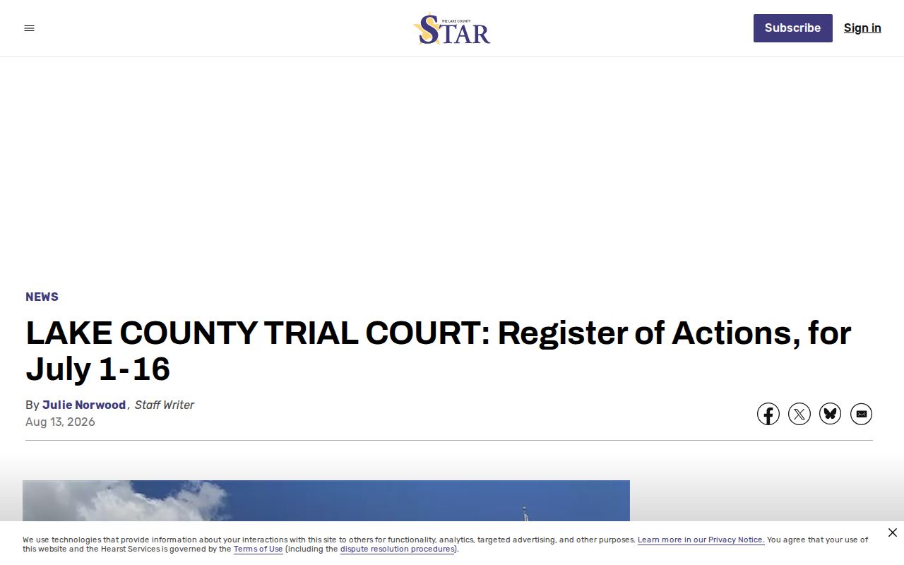 Lake County court-record news register