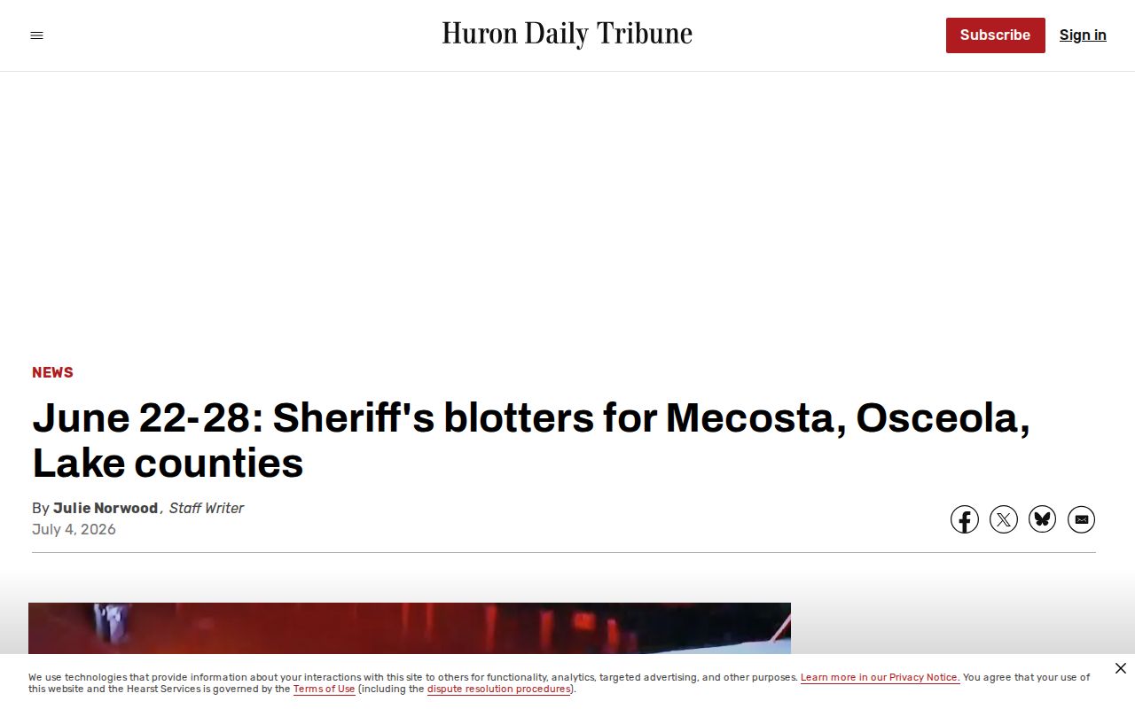 Lake County regional arrest-record news coverage