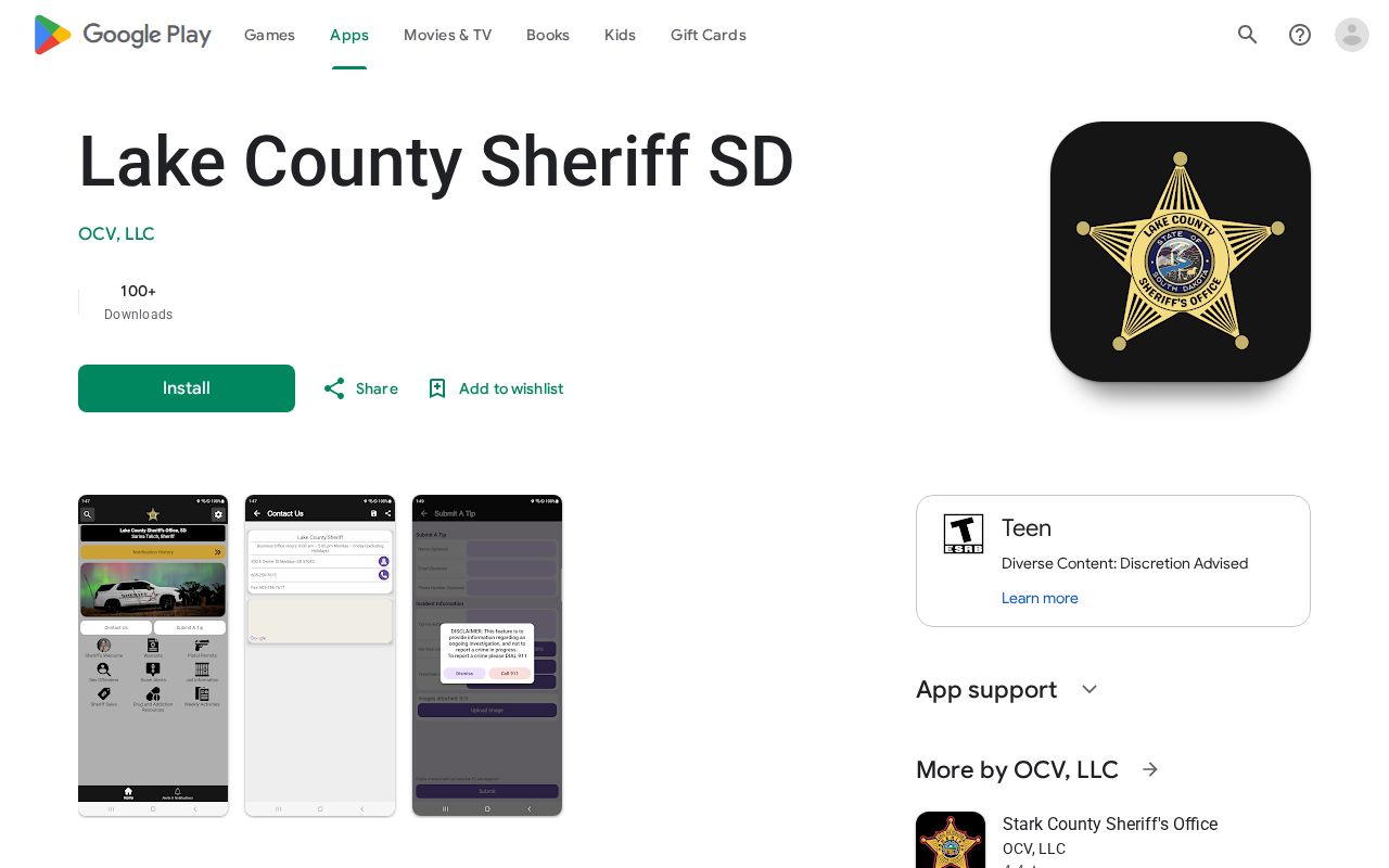 Lake County Android booking-record access limitation