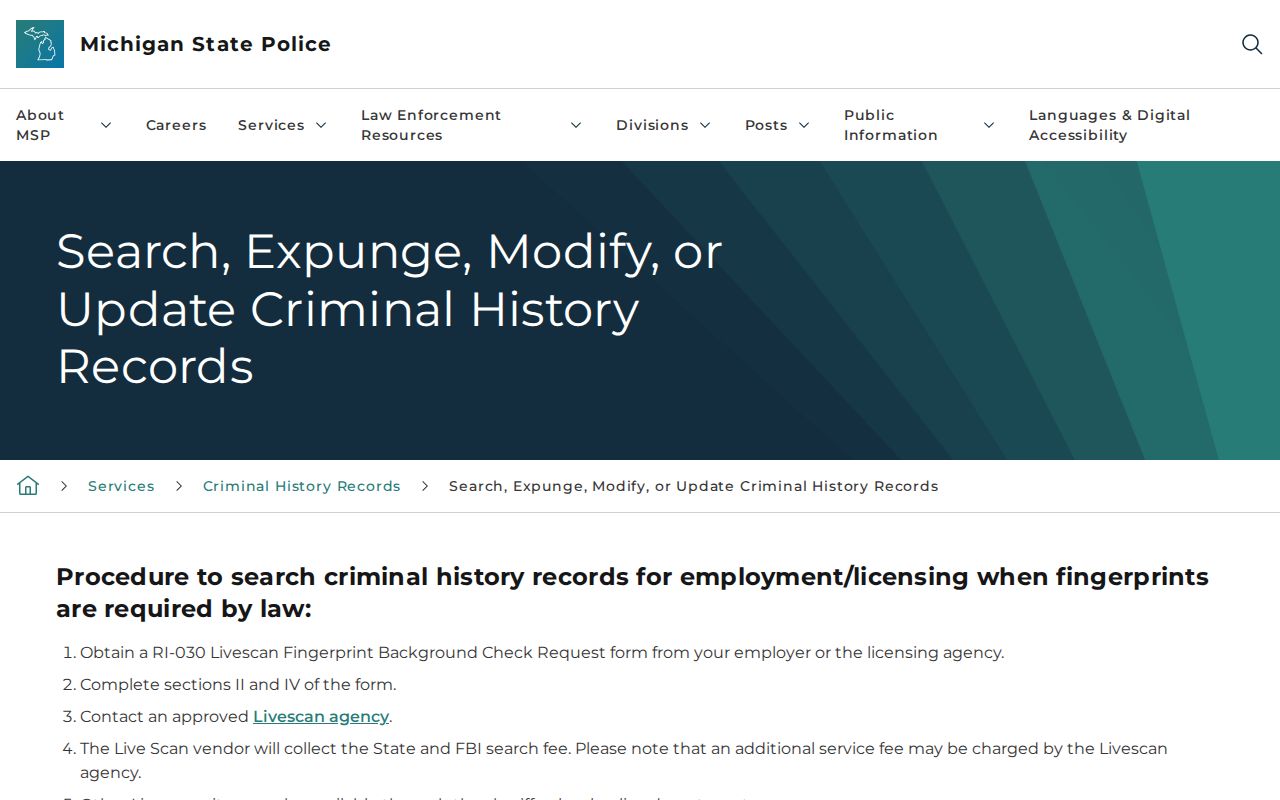 Lake County arrest-record correction and set-aside guidance