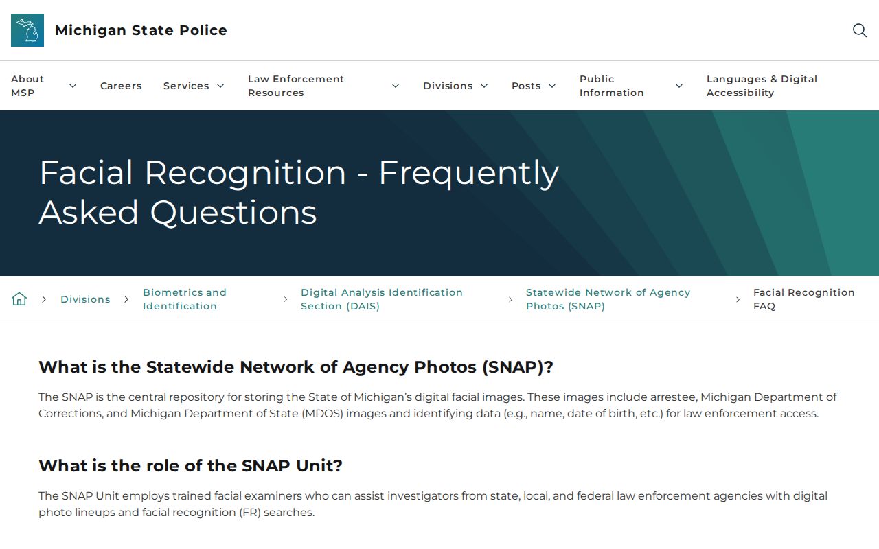 Lake County booking-photo record repository limits