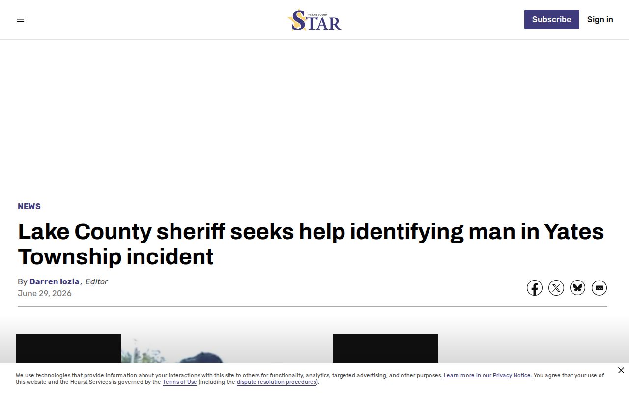 Lake County wanted-notice arrest-record source